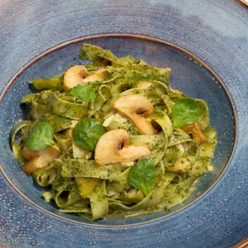 Фетучини с грибами